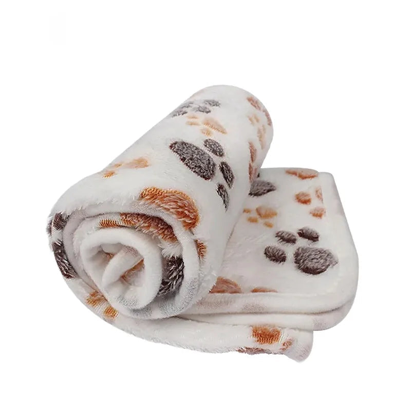 Warm and fuzzy coral fleece blanket designed for pet comfort, a great dog or cat blanket accessory.