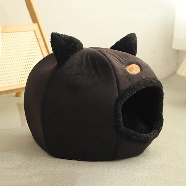 Deep sleep pet tent bed, a cozy refuge for small dogs and cats, plush and soothing pet supplies.