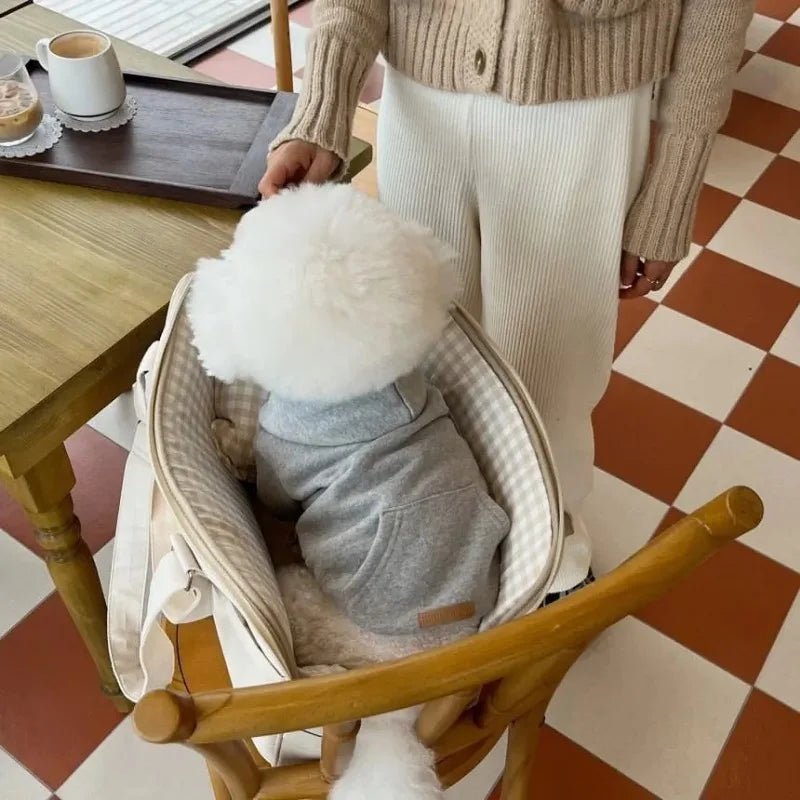 Autumn wear dog sweatshirt, soft and warm, ensuring pet comfort in colder months.