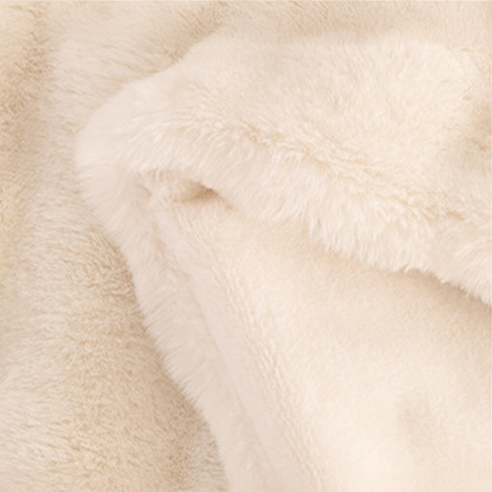 Softest faux fur bubble fleece blanket and pillow cover set, hypoallergenic quality