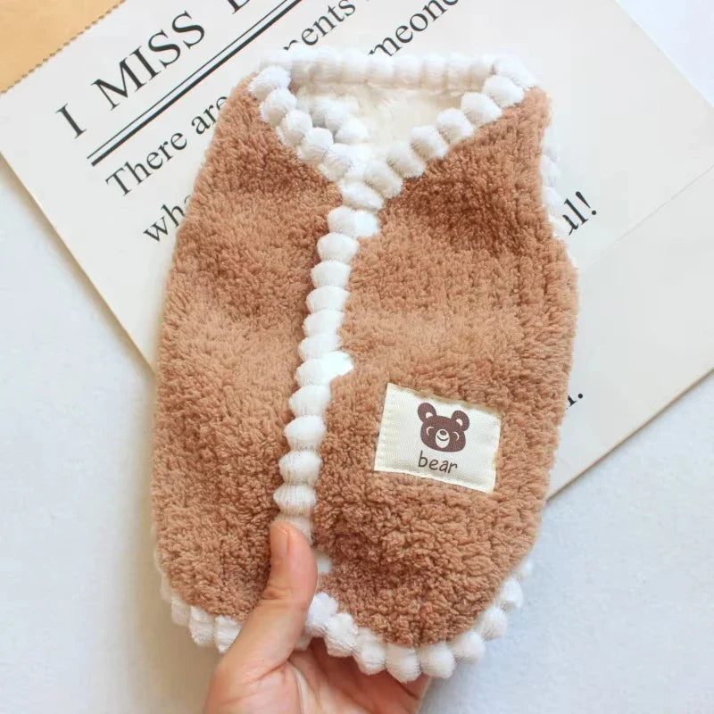 Warm pet jacket: cozy fleece coat for small dog, essential winter pet apparel