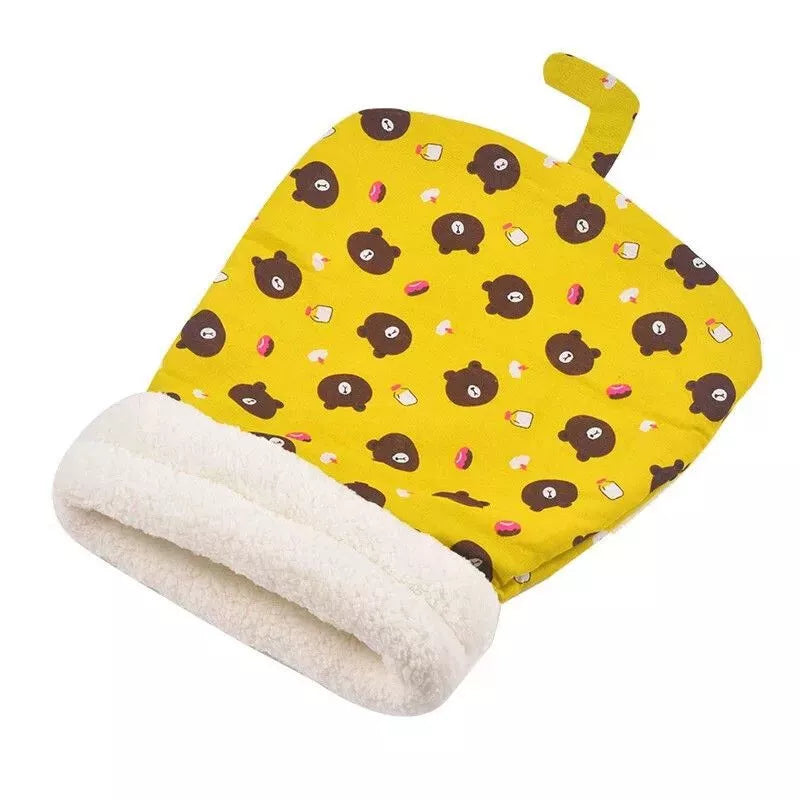 Durable pet sleeping bag in a neutral tone, doubling as a fun cat play tunnel for daily exercise.