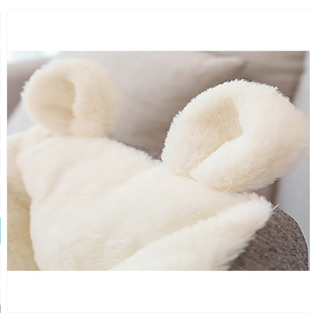 Gray pet bed for cats and small dogs, highlighting an charming ear design for pet comfort.