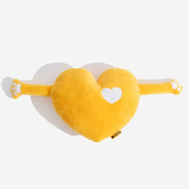 Comfortable heart plush pillow, a decorative and cozy accent for home decor