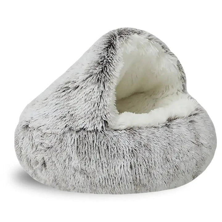 Cozy orthopedic pet bed for small dogs, plush and calming, perfect for joint support.