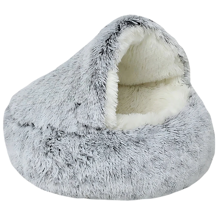 Plush orthopedic pet bed, machine washable, providing ultimate comfort for small pets.