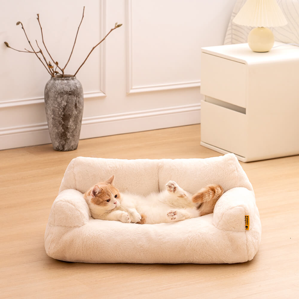Designer pet bed, diamond accent, ideal for cats and small dogs seeking comfort