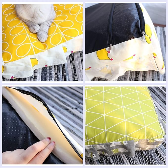 Small pet accessories: a durable gray pet bed with backrest, ensuring pet comfort and security