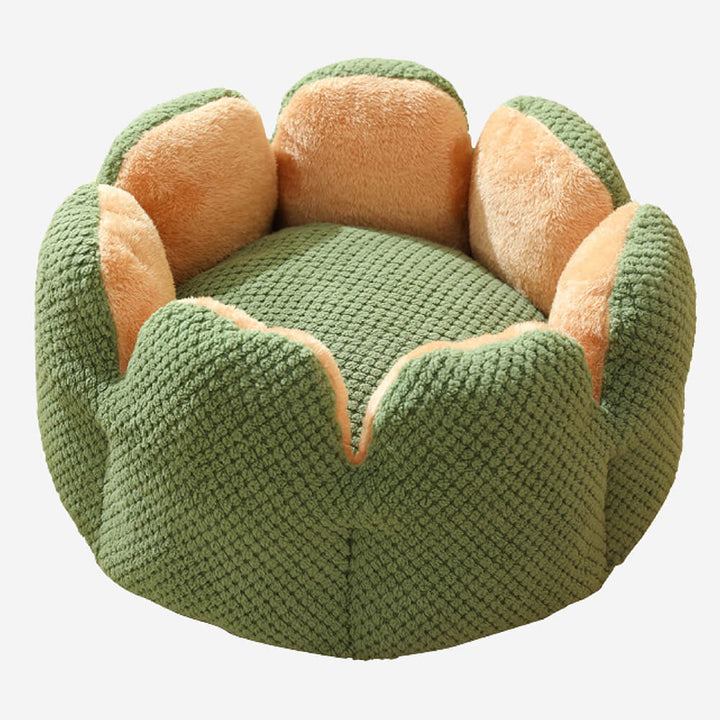 Cozy pet bed, a stylish pet accessory with an adorable cactus design, offering maximum comfort
