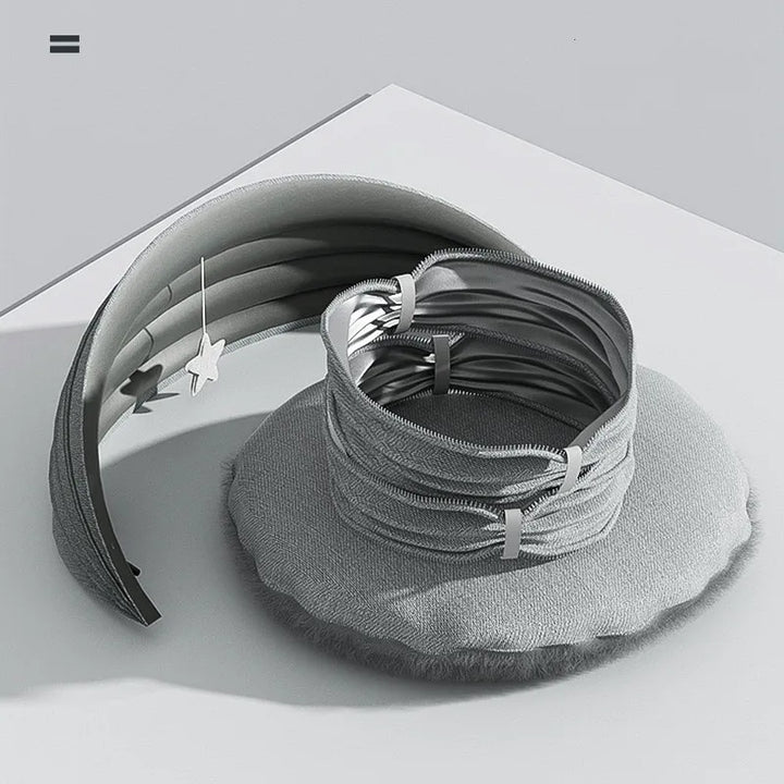 Compact and cozy pet bed for cats and small dogs, includes a removable roof & playful toy.