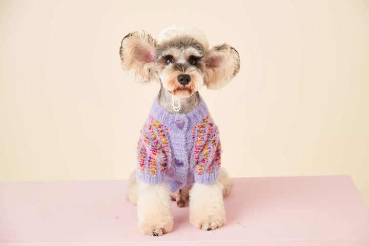 Pet Plush Fleece Dog Sweater in gray, designed for comfort and warmth during winter