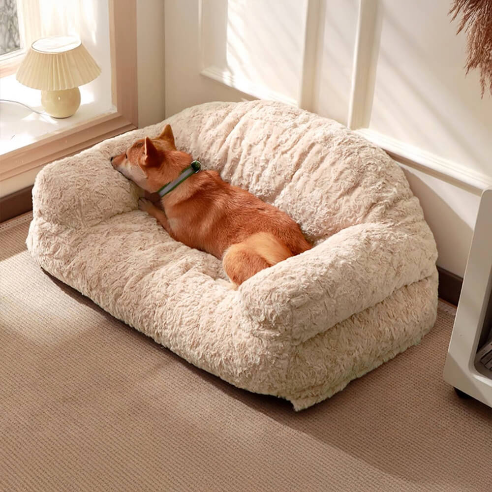 Orthopedic pet sofa bed, full support, removable washable cover for easy cleaning