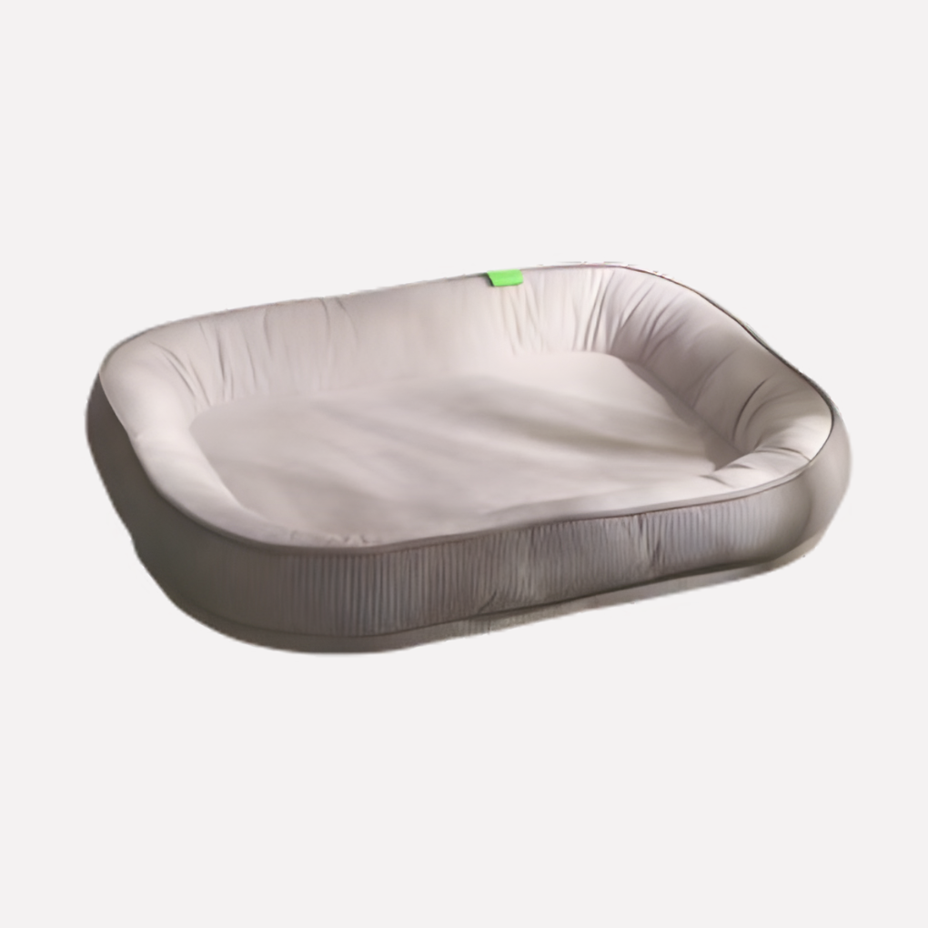 Durable washable dog nest bed, removable cover, comfortable pet accessory for small to medium dogs.