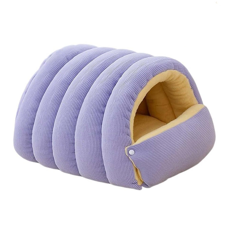 Comfortable and washable pet bed, grey, designed for cats and small dogs in winter