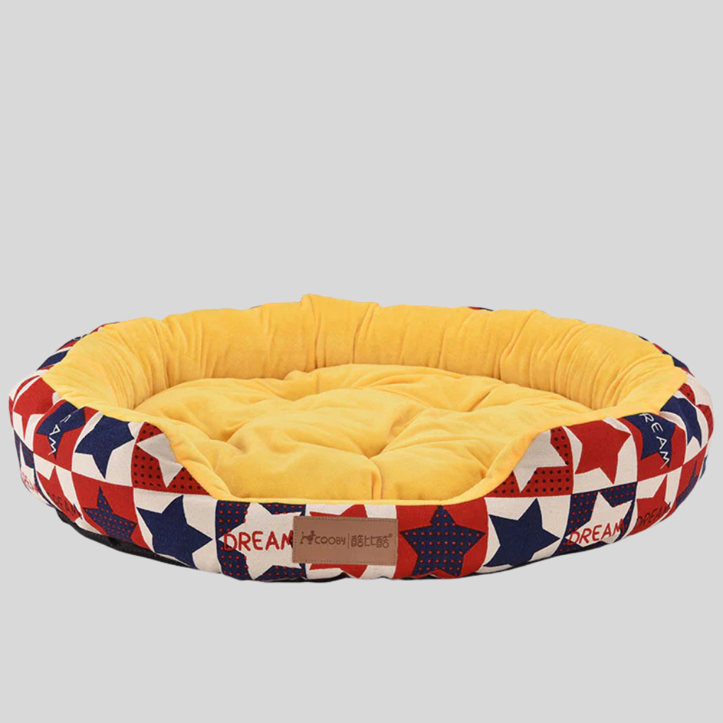 Soft winter pet bed house, an insulated kennel providing a cozy shelter for small pets.