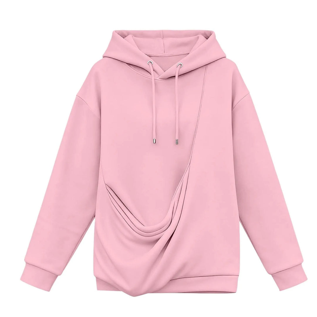 Comfortable women's hoodie featuring a discreet pet pouch, perfect for carrying your furry friend.