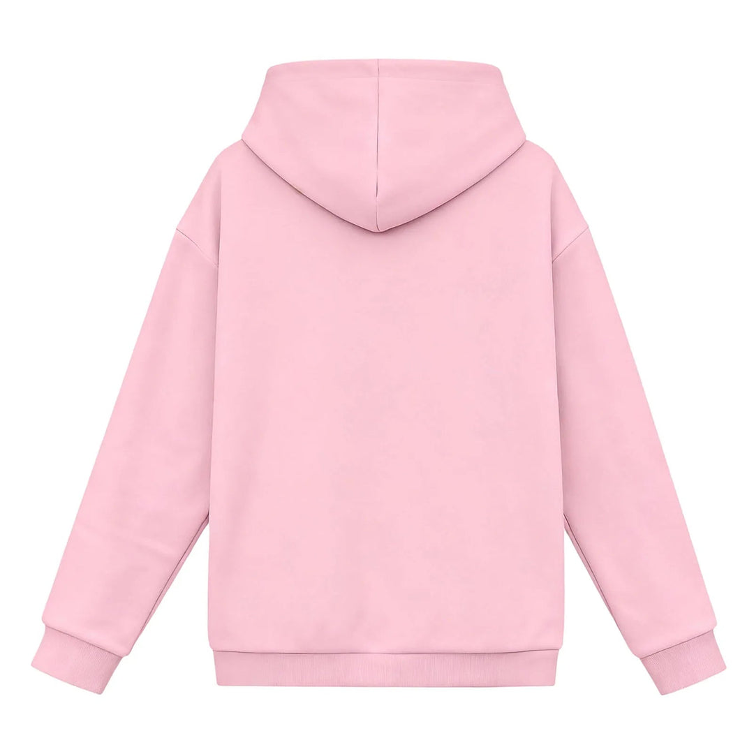 Stylish women's pet carrier sweatshirt, cozy pullover design with secure pet holding pouch.
