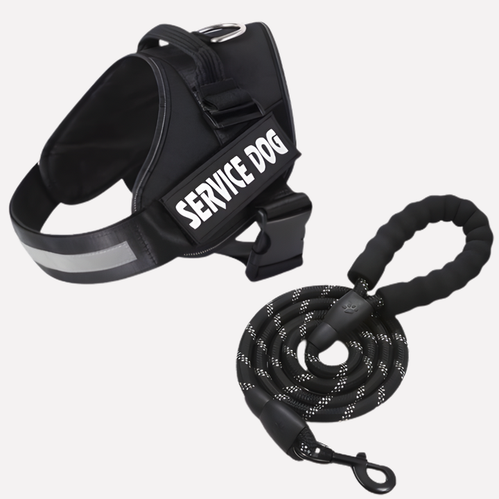 Comfortable no-pull dog harness, adjustable for puppies, small, and large dogs. Perfect for pet training.
