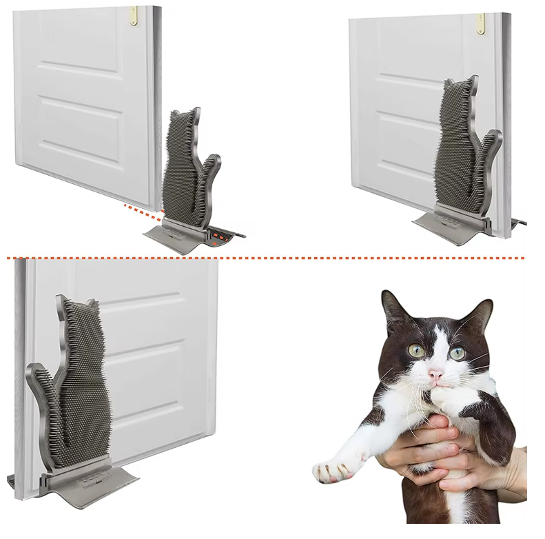 Small cat silicone towel holder, strong grip, anti-slip bathroom organizer