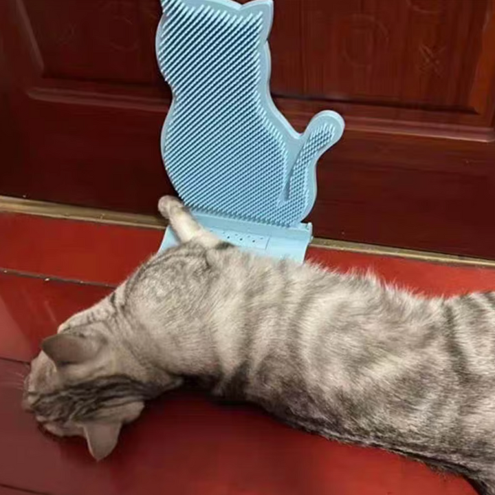 Adorable cat silicone towel holder, non-slip design for bathroom decor