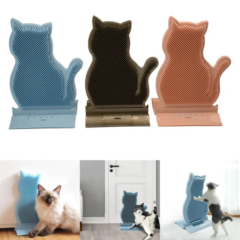 Black cat anti-slip silicone towel holder for organized home decor
