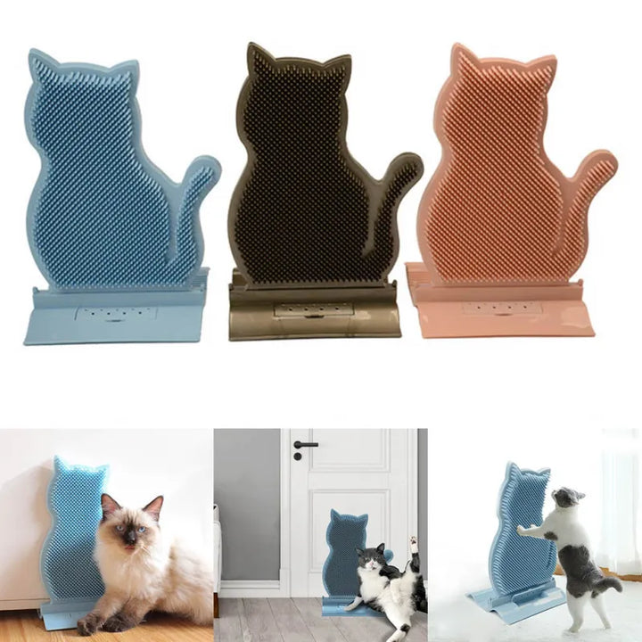 Black cat anti-slip silicone towel holder for organized home decor