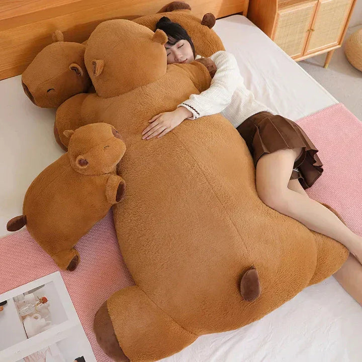 Realistic-looking Capybara plush, incredibly soft and perfect as a comfort toy.