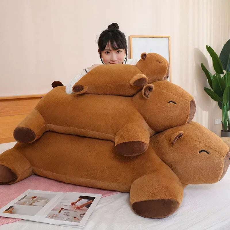 Perfect gift: Adorable Capybara plushie, a soft and comforting stuffed animal for lovers of animals.