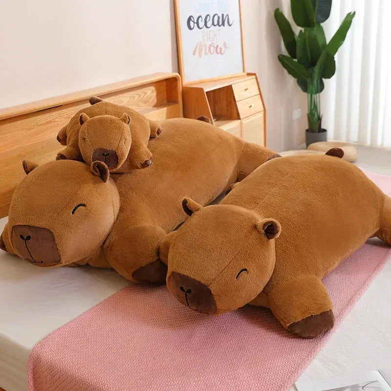 Ultra-soft Capybara stuffed animal, premium quality plushie for gentle cuddles.