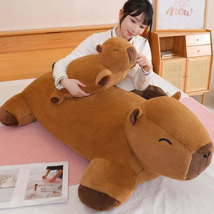 Soft Capybara plushie for all ages, a comforting and adorable stuffed animal.