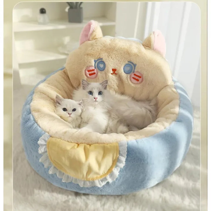 Soft pet bed, easy to clean, designed for maximum comfort for cats and small animals.