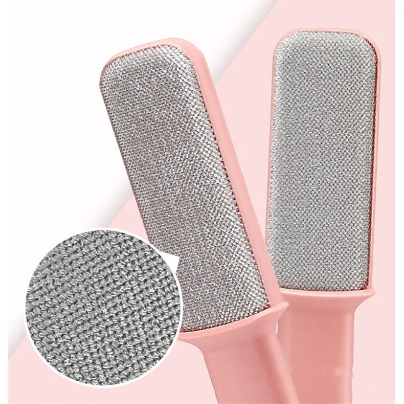 Handheld reusable pet hair remover with fun animal motif, ideal for pet care & clothing care