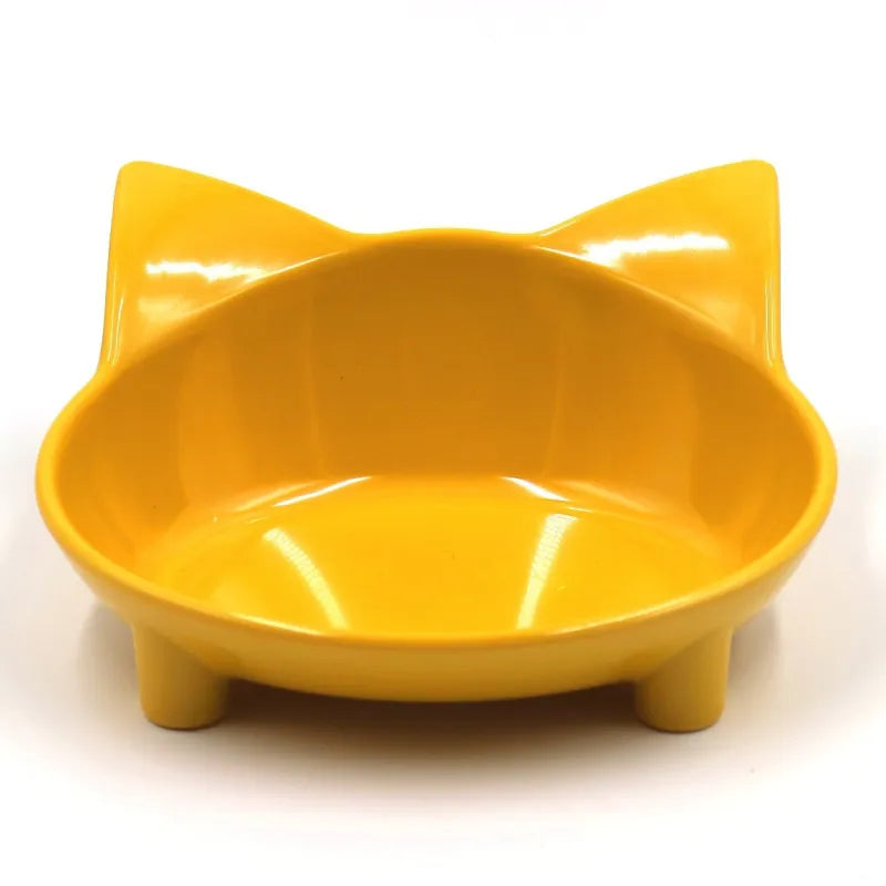 Stylish pet bowl with cute cat ears, ideal for dry or wet pet food