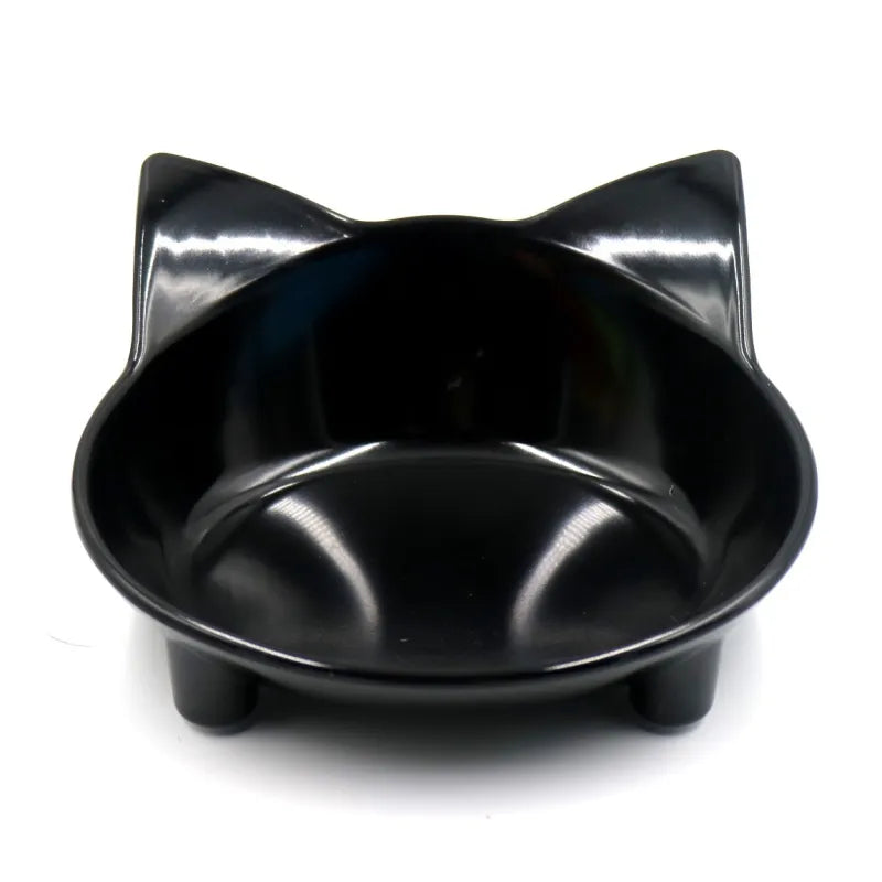 Functional and cute pet food bowl with cat ear design, great for daily feeding