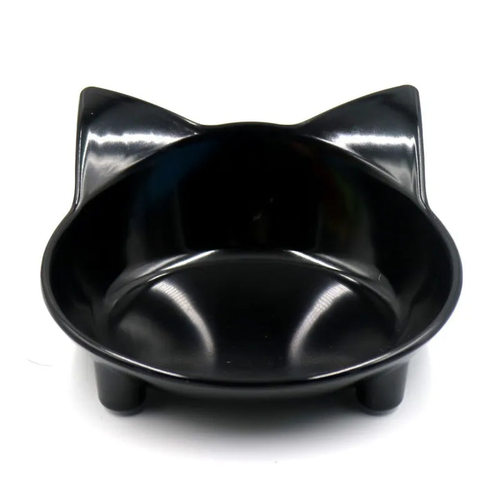 Functional and cute pet food bowl with cat ear design, great for daily feeding