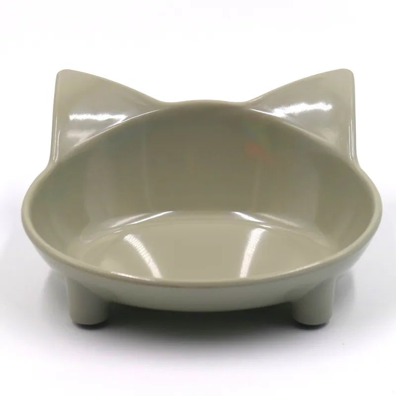 Pet feeding accessory: cute cat ear design food bowl for cats and dogs