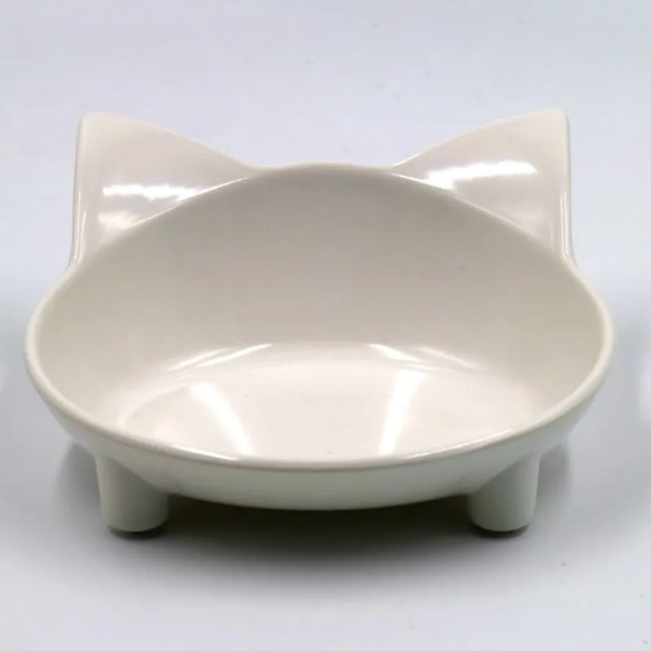 Modern pet care bowl: durable cat ear design for feeding any pet