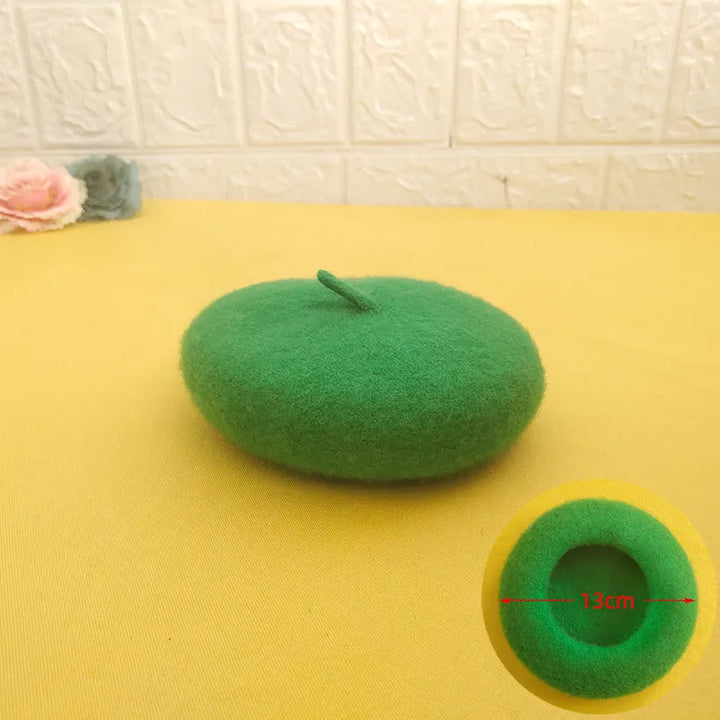 A collection of colorful felt pet berets, ideal pet apparel for all pets.
