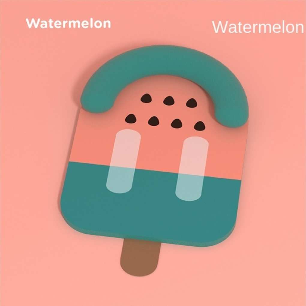 Cute ice lolly design pet cooling mat for cats, self-cooling summer bed, feline comfort accessory