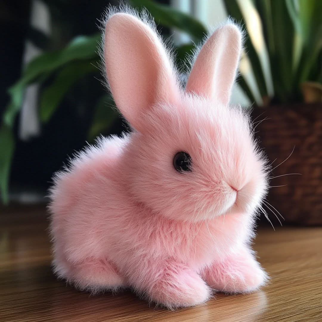 Cute plush bunny interactive toy for kids, soft and educational, a perfect children's gift