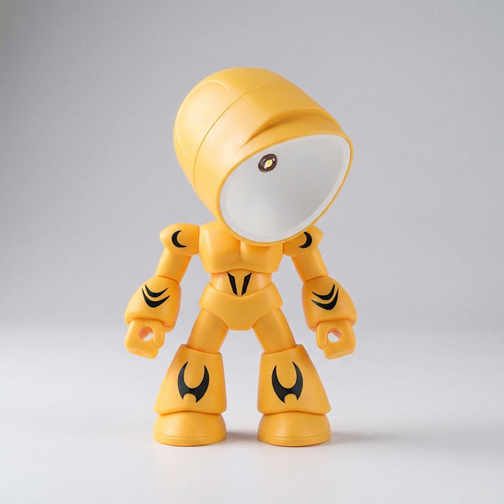 Playful robot LED night light, Luminobot, for children's bedrooms, soft, glare-free illumination & decor.