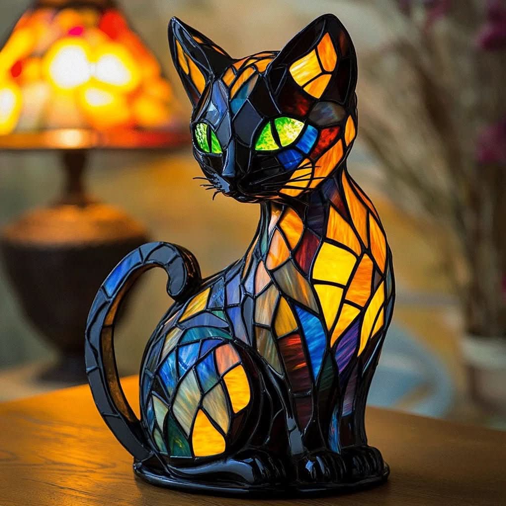Cute whimsical cat LED night light, soft silicone, perfect for kids' room or gentle bedside ambiance.