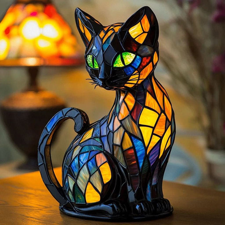 Cute whimsical cat LED night light, soft silicone, perfect for kids' room or gentle bedside ambiance.