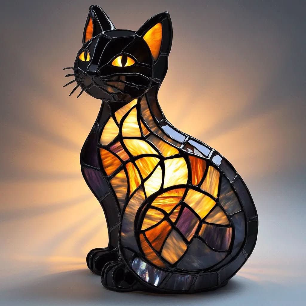 Soft silicone cat LED lamp, a whimsical decorative light offering gentle ambient glow for any room decor.