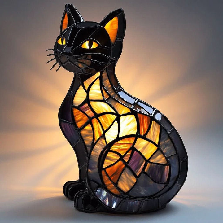 Soft silicone cat LED lamp, a whimsical decorative light offering gentle ambient glow for any room decor.