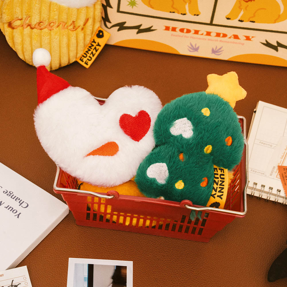 Dog toy, soft plush pizza slice with squeaker, perfect for pet playtime.