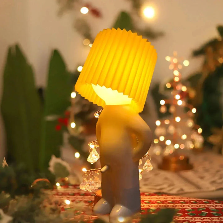 Decorative LED lamp, whimsical lighting creating a lively ambiance, perfect home decor.