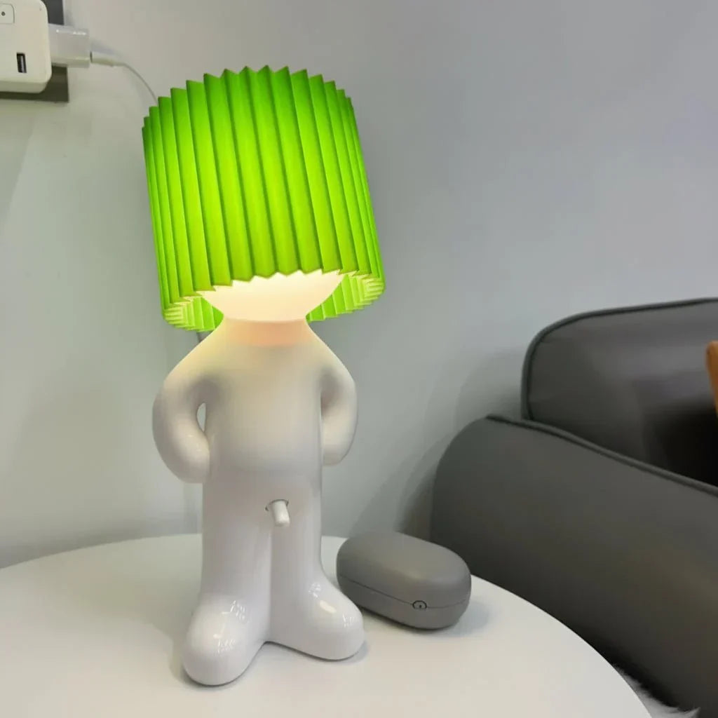 Room accent LED lamp, whimsical and playful design, a unique decorative lighting piece for your home.