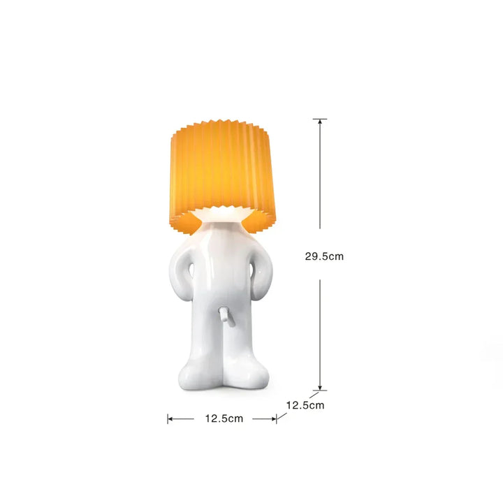 Vibrant decorative LED lamp, playful design creates a lively mood light and unique room accent.