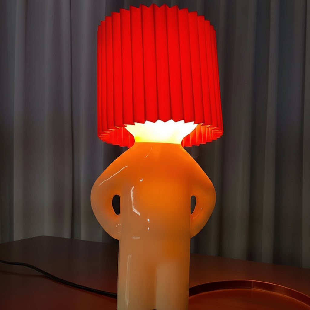 Energy-efficient LED decorative lamp, a playful and colorful home decor accent for a lively space.